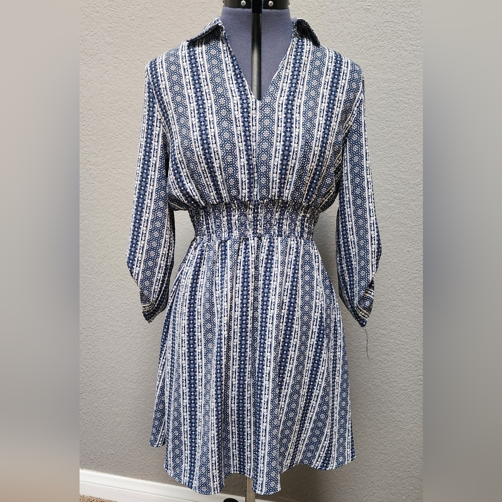 KATELLA COUTURE blue dress